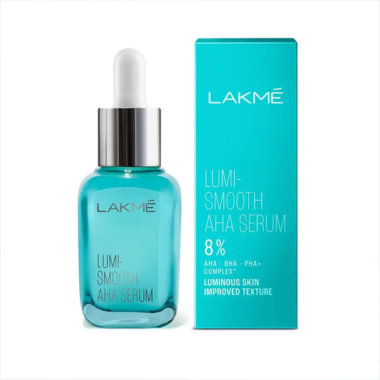 Lakme 8% AHA-BHA-PHA+ Complex Lumi Smooth Serum for Luminous Skin & Improved, Smooth Skin Texture , 30ML