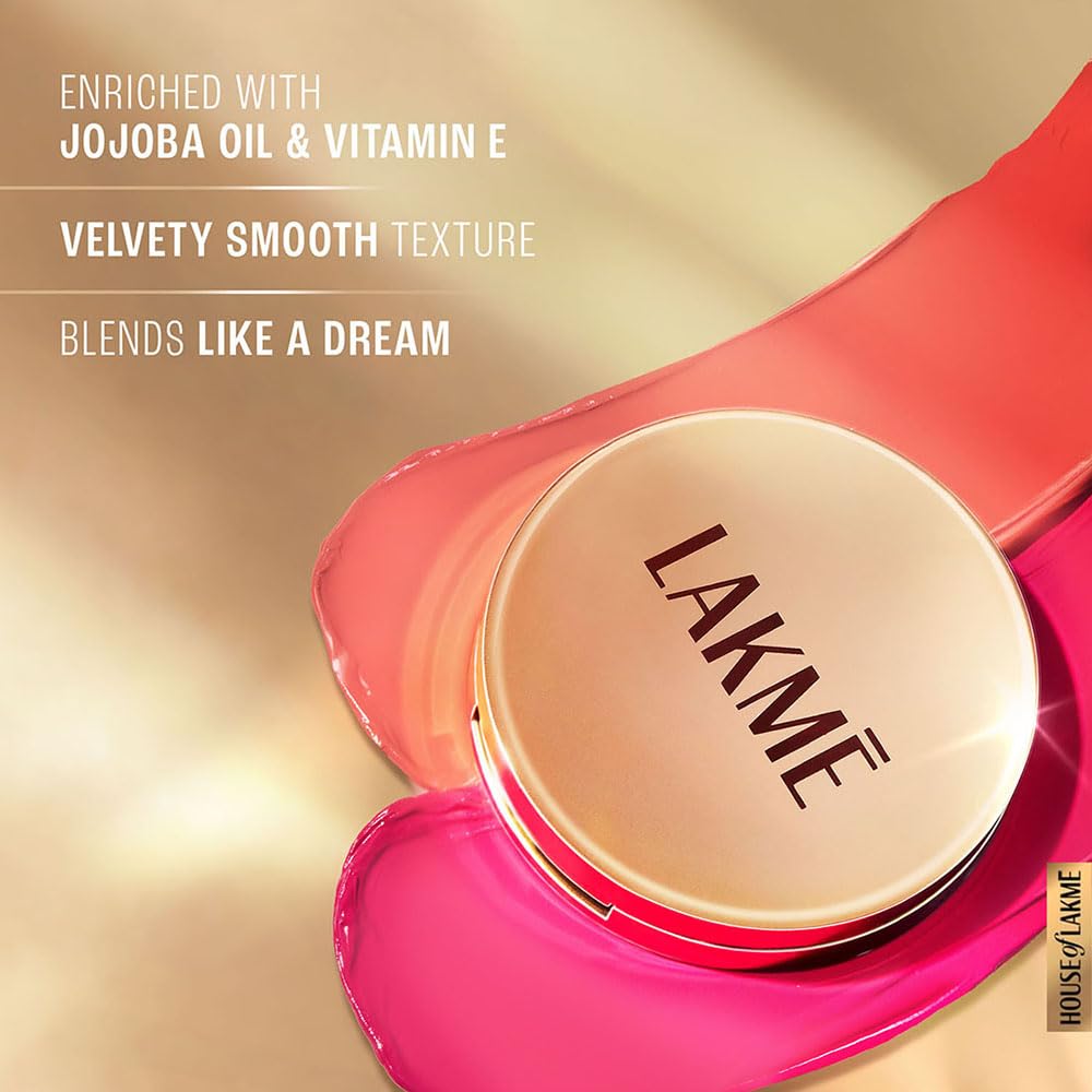 Lakme 9 to 5 Powerplay Velvet Crème Blush - Pink Rose 9gm