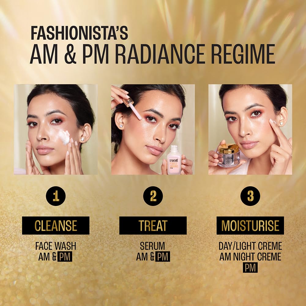 LAKMÉ Perfect Radiance Brightening Facewash with 98% Pure Niacinamide Complex | For Glowing Skin with Glycerin | Known to Reduce Pigmentation | 50gm