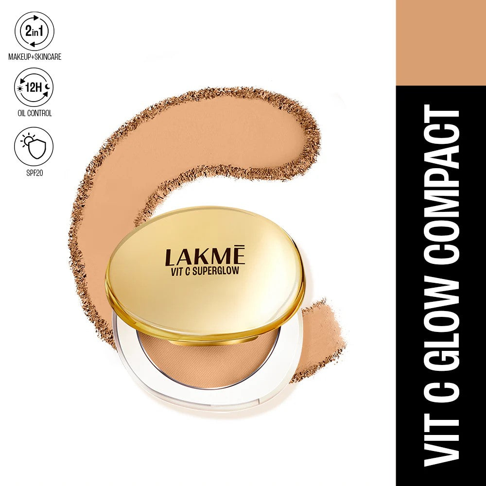 LAKMĒ VITC SUPERGLOW SKIN PERFECTING COMPACT - Beige