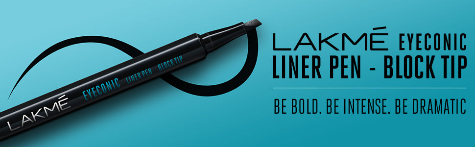 Captivating Lakme Eyeconic Trio -Eyeconic Fine Tip Liner Pen ; Eyeconic Kajal ; Eyeconic Curling Mascara