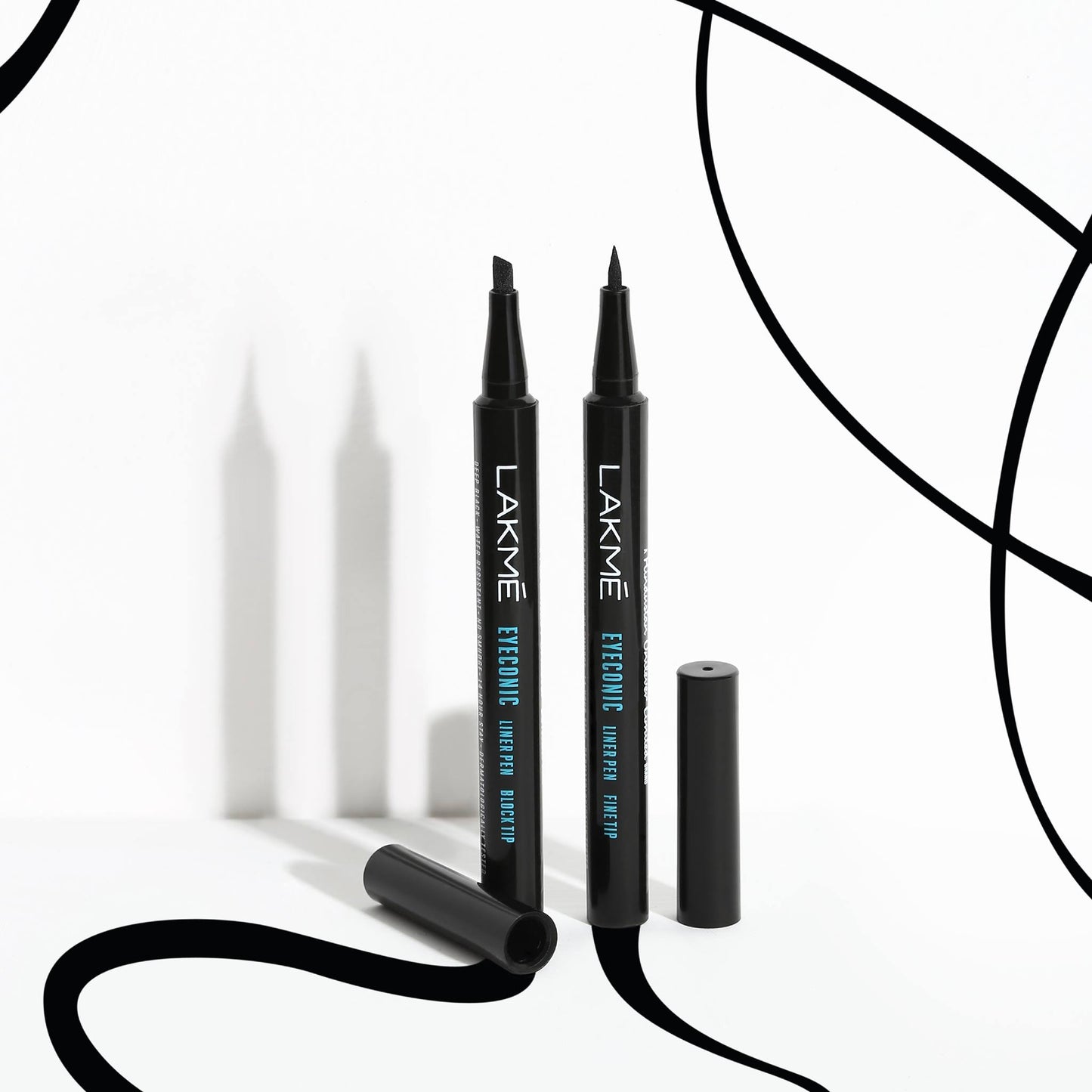 Captivating Lakme Eyeconic Trio -Eyeconic Fine Tip Liner Pen ; Eyeconic Kajal ; Eyeconic Curling Mascara