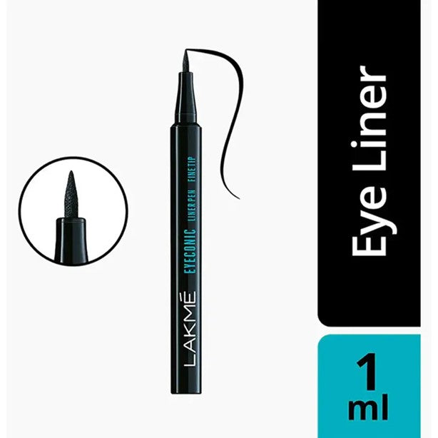 Captivating Lakme Eyeconic Trio -Eyeconic Fine Tip Liner Pen ; Eyeconic Kajal ; Eyeconic Curling Mascara