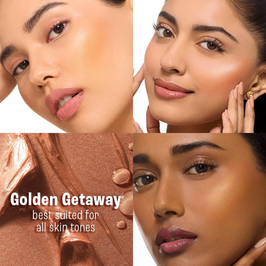 Lakme 9to5 Hya Beach Edit SPF Highlighter Golden Getaway, Creamy Texture
