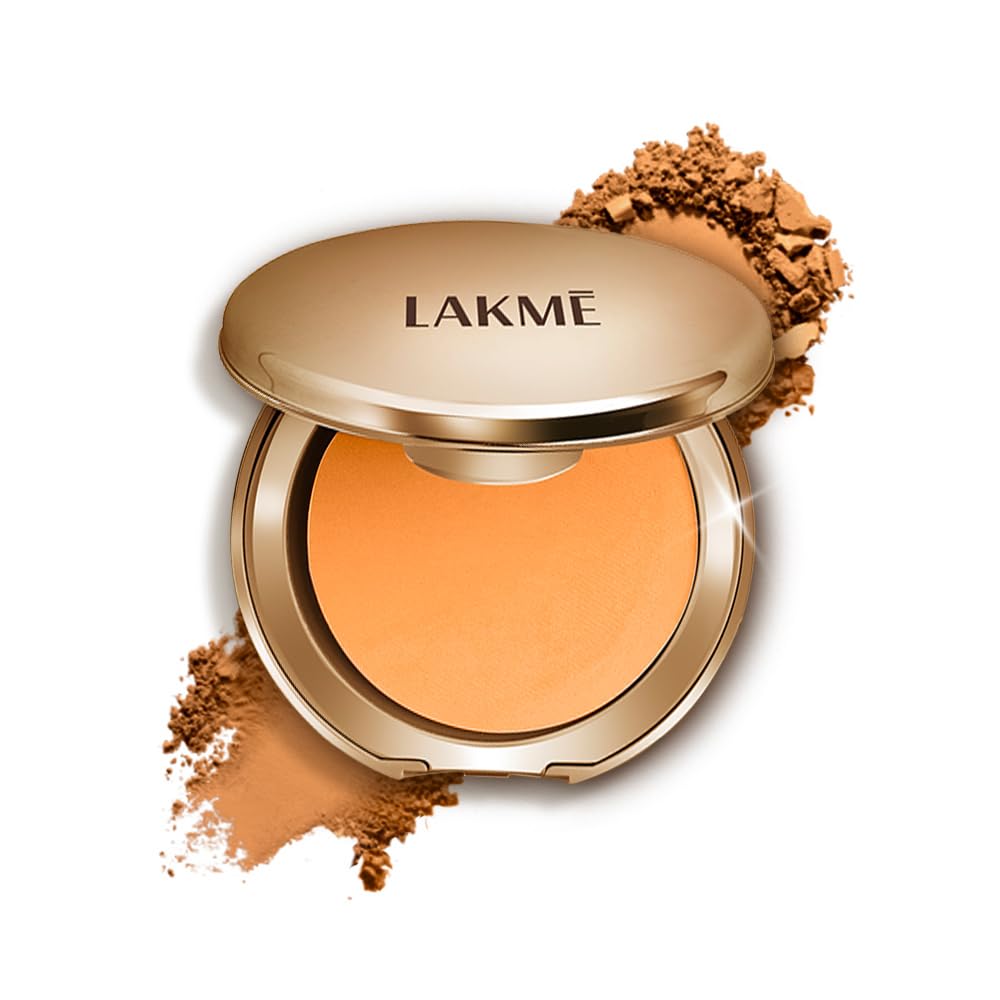 Lakme 9 to 5 Primer with Matte Powder Foundation Compact, Honey Dew, 9g