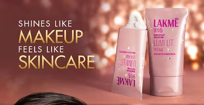 Lakme Lumi Lit Cream - Face Cream with Moisturizer + Highlighter, enriched with Niacinamide & Hyaluronic Acid - Gold, 60g