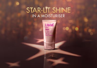 Lakme Lumi Lit Cream - Face Cream with Moisturizer + Highlighter, enriched with Niacinamide & Hyaluronic Acid - Gold, 60g