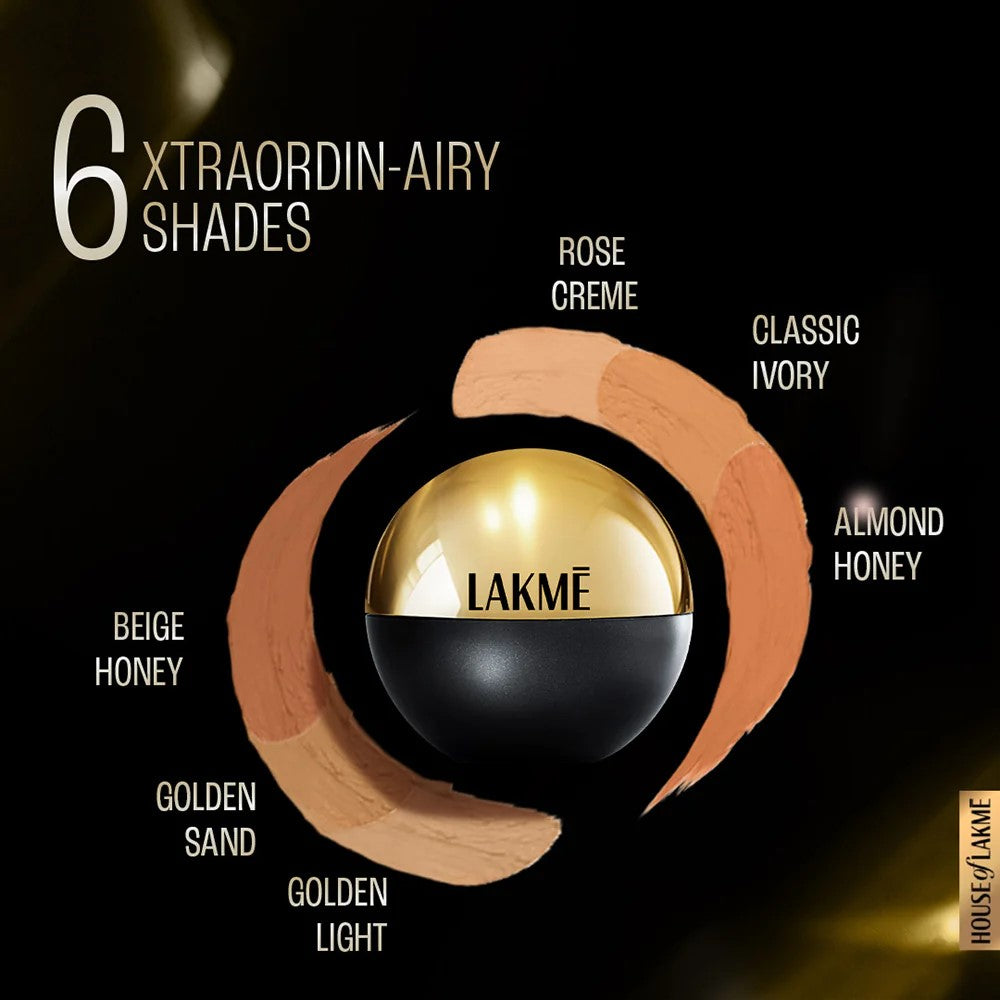 LAKMĒ XTRAORDIN-AIRY MATTEREAL MOUSSE FOUNDATION Color: 05 Beige Honey