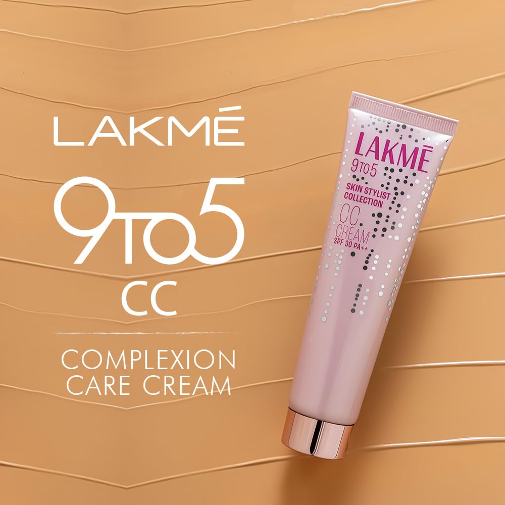 LAKMÉ Natural Cc Found Cream With Spf30 Pa++ BRONZE |Enriched With 3% Niacinamide | Conceals Dark Spots| Brightens Skin |Lightweight Moisturizer + Foundation For All Skin Types |30G