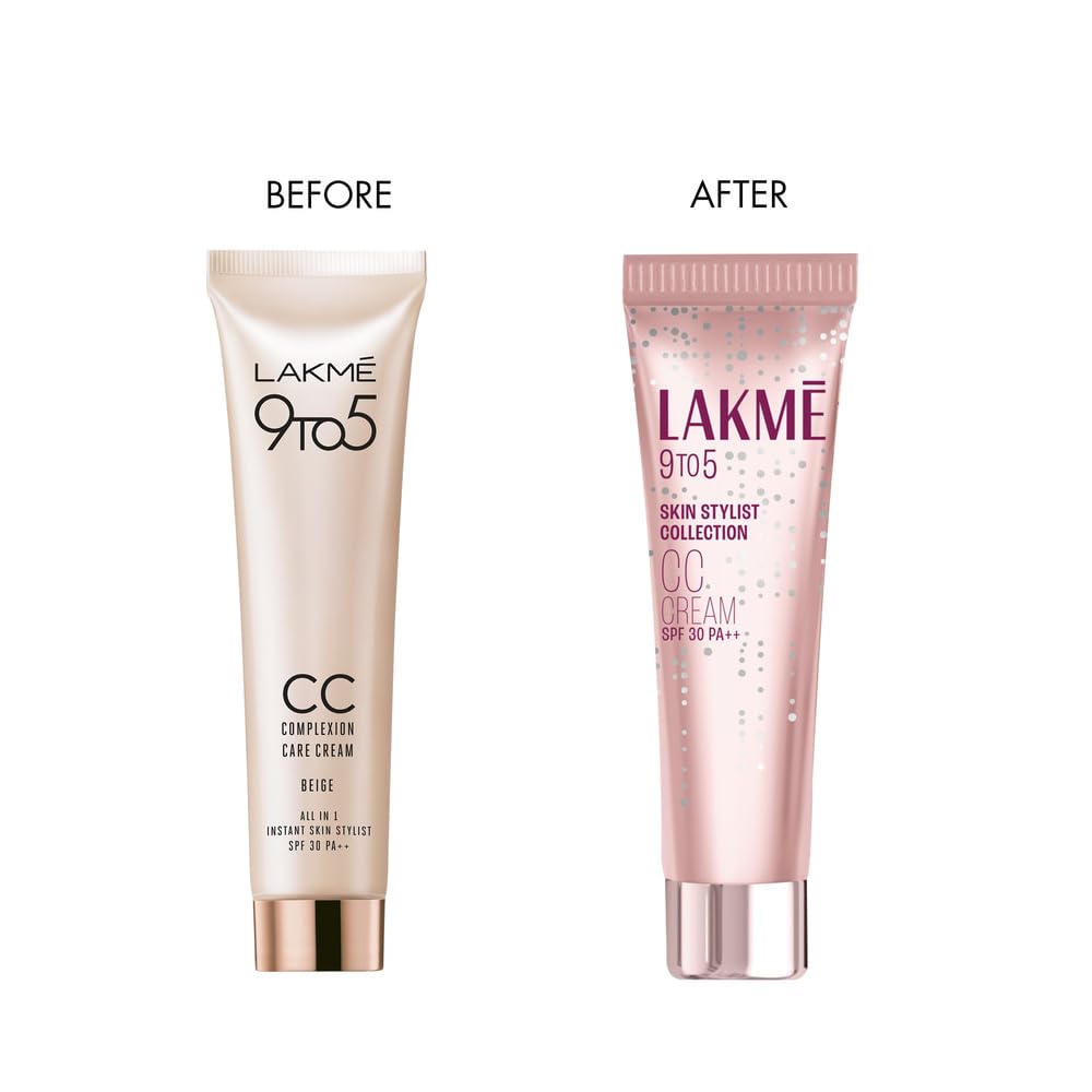 LAKMÉ Natural Cc Found Cream With Spf30 Pa++ BRONZE |Enriched With 3% Niacinamide | Conceals Dark Spots| Brightens Skin |Lightweight Moisturizer + Foundation For All Skin Types |30G
