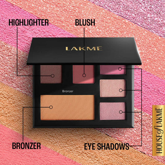 LAKMĒ GLITTERATI FACE PALETTE 5 : Night Diva