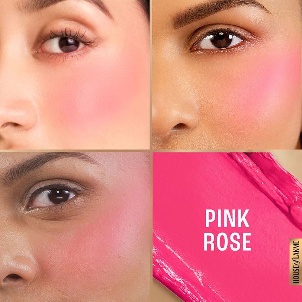 Lakme 9 to 5 Powerplay Velvet Crème Blush - Pink Rose 9gm