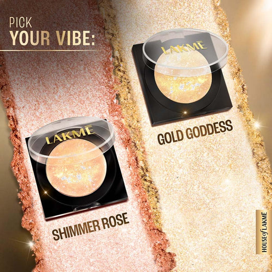 Lakme Glitterati Marble Highlighter 01 - Gold Goddess 7g