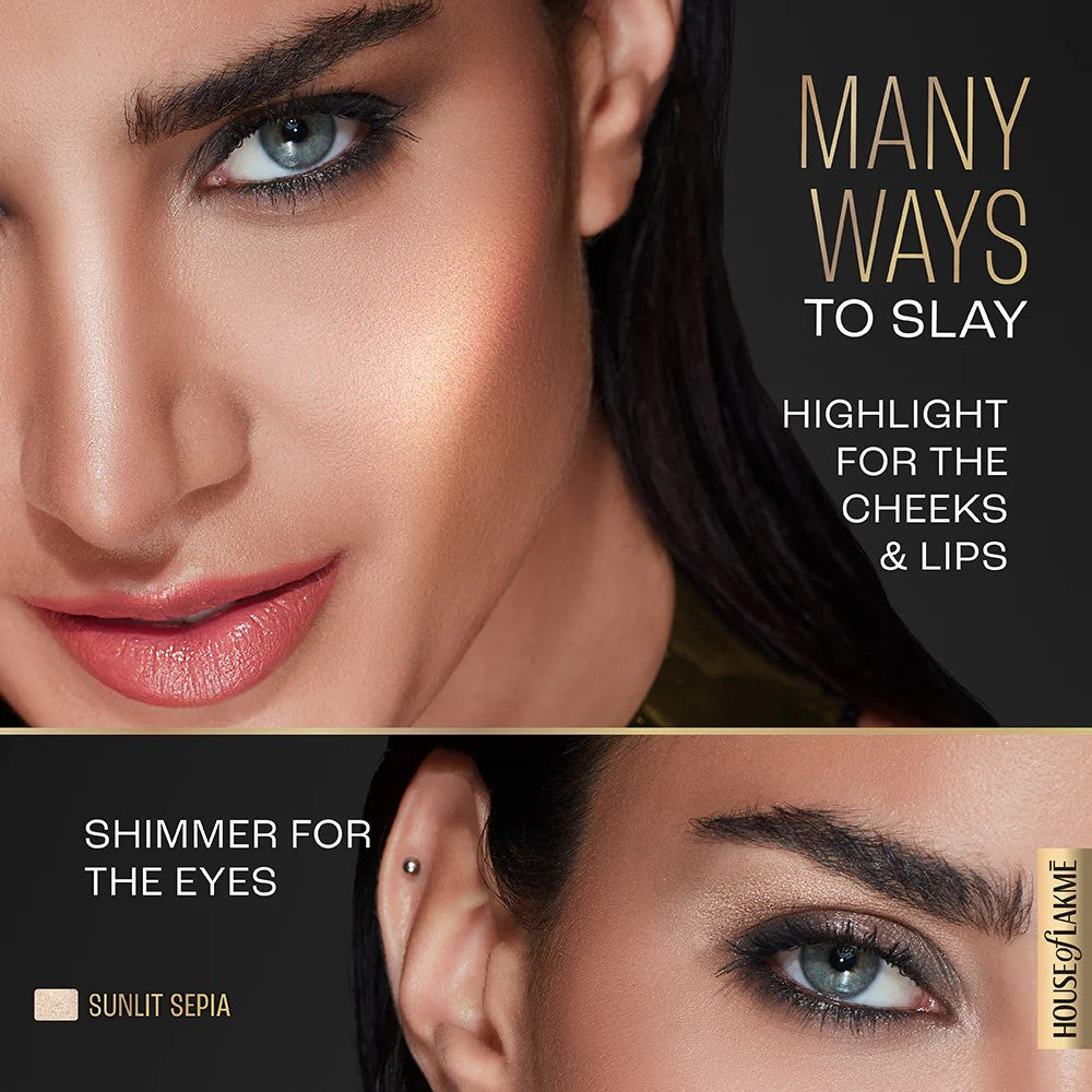 LAKMĒ FACELIFT MULTISLAYER HIGHLIGHTER STICK Colour: Sunlit Sepia