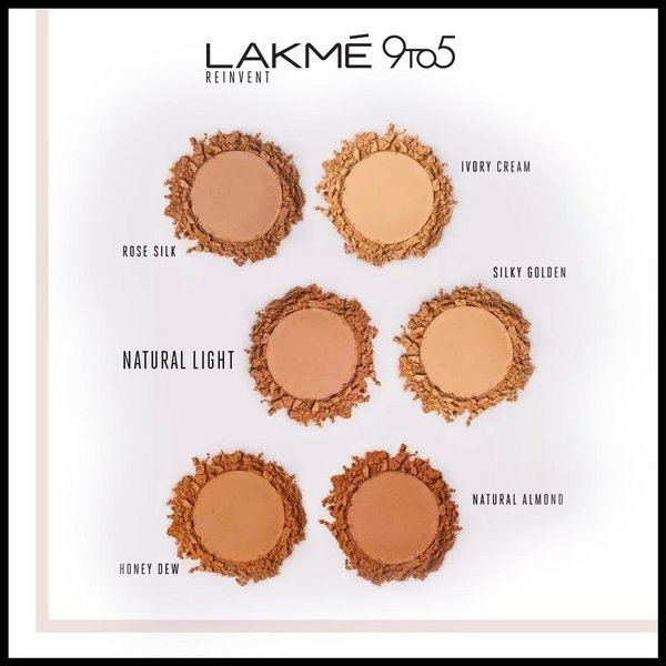 LAKMÉ 9TO5 PRIMER + MATTE POWDER FOUNDATION- SILKY GOLDEN