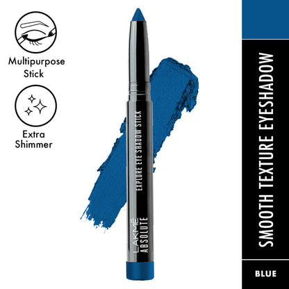 Feeling Blue -tiful. 

Lakme Glitterati Shine Eyeliner - Daring Blue & 
Lakme Absolute Explore EyeShadow Stick Blue Orchid 1.4g