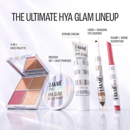 Lakmē 9to5 Hya Glam Plump+Shine Clickstick, Hyaluronic acid & ceramides - RUBY RUSH