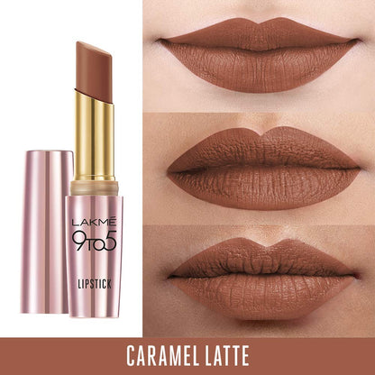 LAKMÉ 9 TO 5 PRIMER + MATTE LIP COLOR CARAMEL LATTE