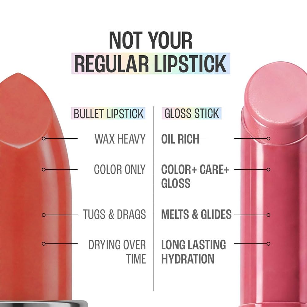 Lakmē 9to5 Hya Glam Plump+Shine Clickstick, Hyaluronic acid & ceramides - BOSS BROWN