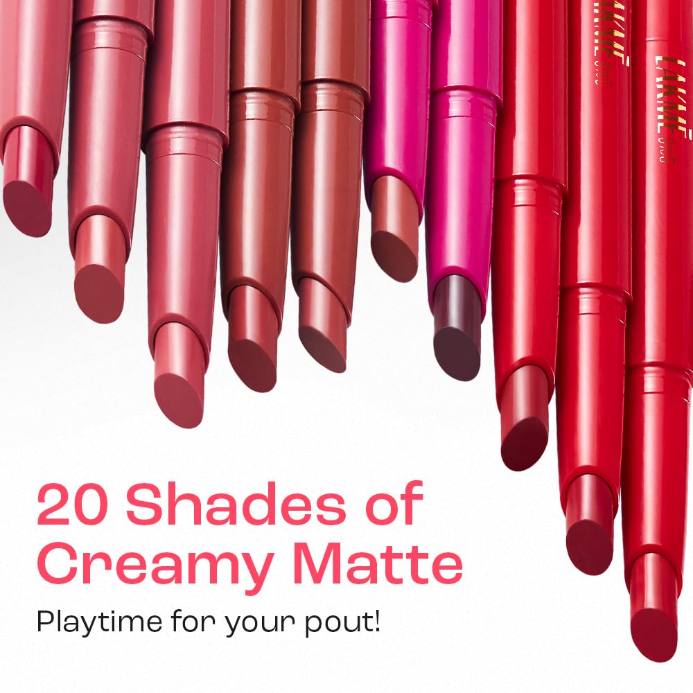 Lakme 9 to 5 Forever Matte Lip Crayon, VISION PINK, 1.1g