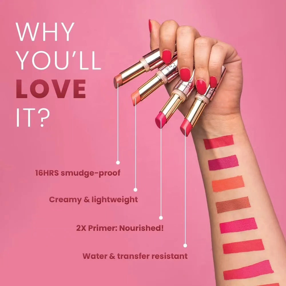 LAKMÉ 9 TO 5 PRIMER + MATTE LIP COLOR -BLUSHING NUDE