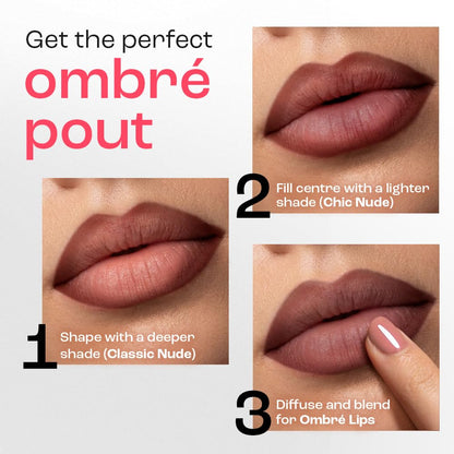 Lakme 9 to 5 Forever Matte Lip Crayon, HUSTLE BROWN, with Vitamin C, Long-lasting Hydration