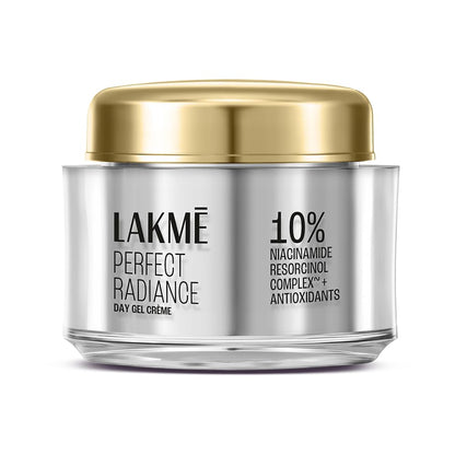 Lakme Perfect Radiance Pigmentation Treatment Day Gel Crème with 10% Niacinamide Resorcinol Complex 7 Antioxidants, 50g [