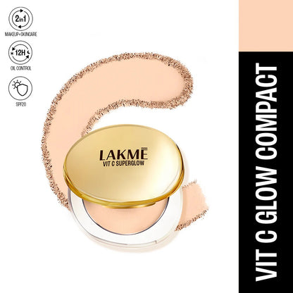 LAKMĒ VITC SUPERGLOW SKIN PERFECTING COMPACT -Ivory