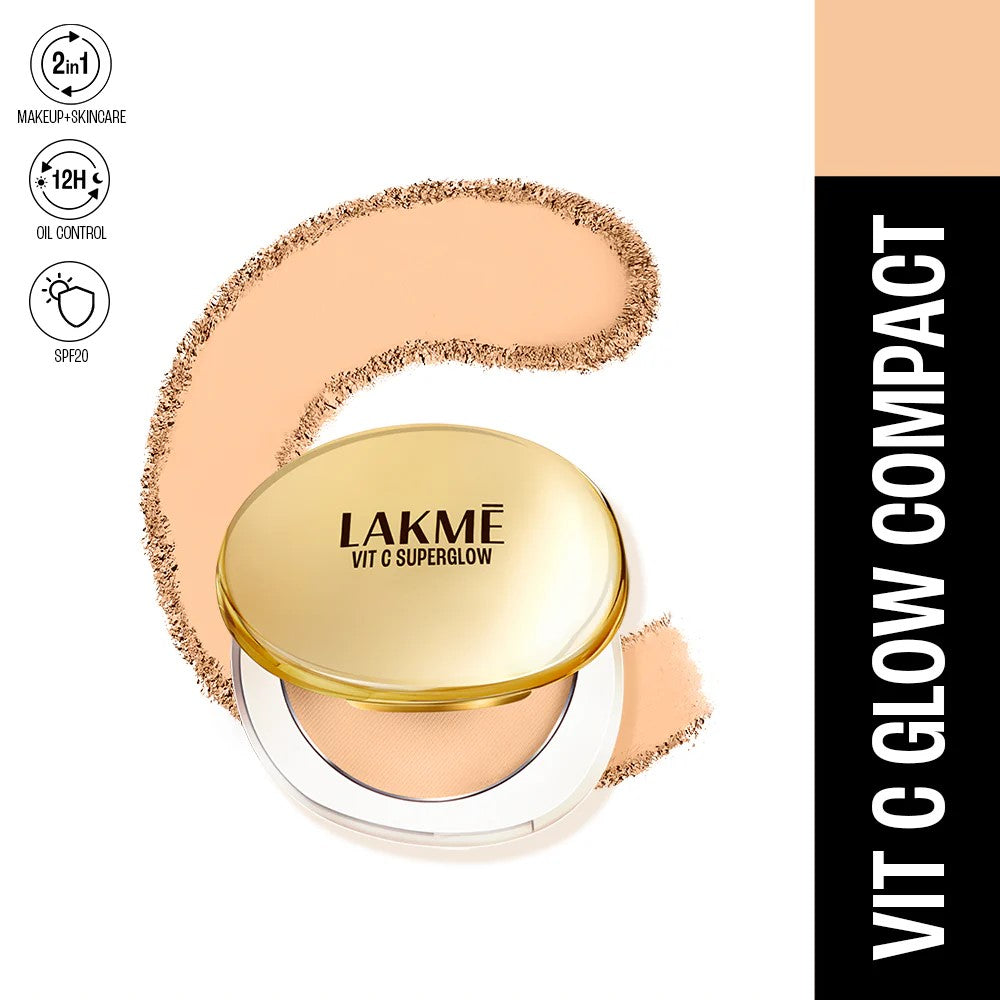 LAKMÉ Superglow Vit C Compact - Sand 8gm