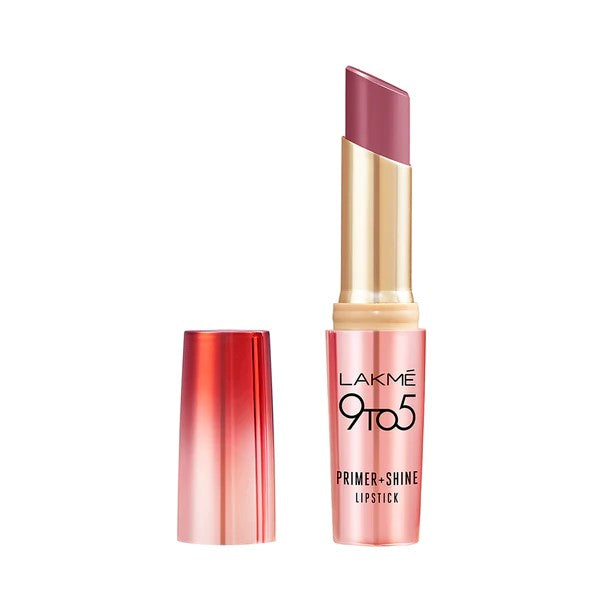 LAKMÉ 9 TO 5 PRIMER + SHINE LIPSTICK- SR5 WINE