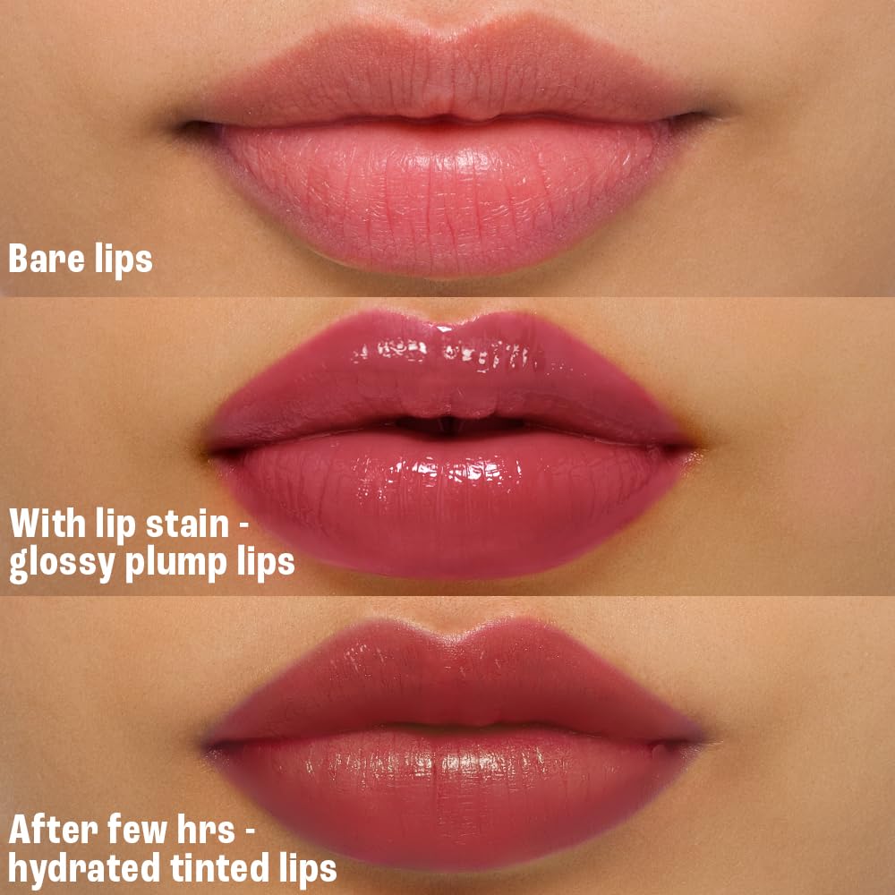 Lakme 9to5 Hya Beach Edit Lip Gloss Stain - 6 Raspberry Sorbet, Long Lasting Stain