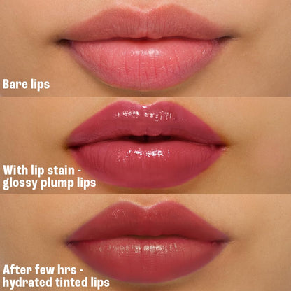 Lakme 9to5 Hya Beach Edit Lip Gloss Stain - 6 Raspberry Sorbet, Long Lasting Stain