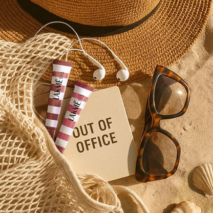 Lakme 9to5 Hya Beach Edit Lip Gloss Stain - 5 Cherry Cola Long Lasting Stain, For Soft and Nourished Lips, with Linoleic Acid & Hyaluronic Acid, SPF 15...