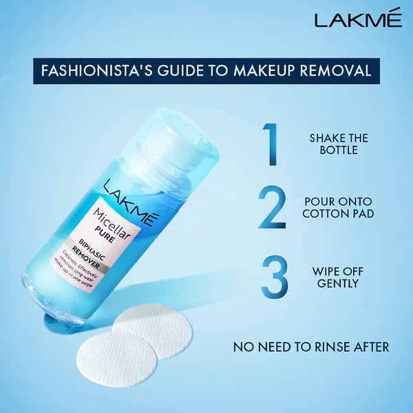 LAKMÉ BI-PHASIC REMOVER FOR MAKEUP REMOVAL 100 ML