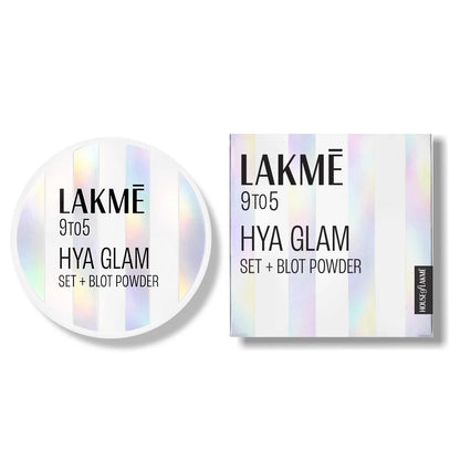 Lakmē 9to5 Hya Glam Instant Set + Blot Powder with Hyaluronic Acid