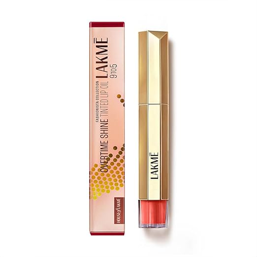 Lakme 9to5 Overtime Shine Tinted Lip Oil 5.3 ml - Brick Rouge