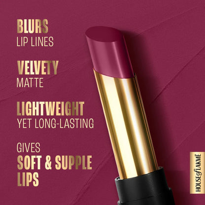 LAKMÉ ABSOLUTE BEYOND MATTE LIP - 501 Burgundy Boss