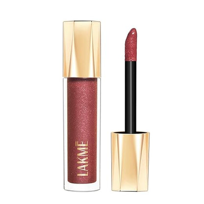 Lakme Glitterati Lip Glaze - Caramel Drizzle 5ml