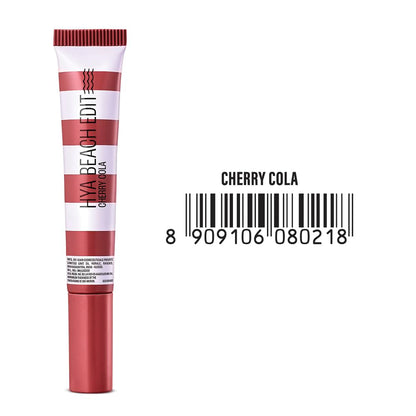 Lakme 9to5 Hya Beach Edit Lip Gloss Stain - 5 Cherry Cola Long Lasting Stain, For Soft and Nourished Lips, with Linoleic Acid & Hyaluronic Acid, SPF 15...