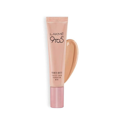 LAKMÉ 9 TO 5 PRIMER + MATTE PERFECT COVER FOUNDATION- COOL IVORY