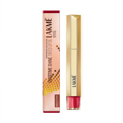 Lakme 9to5 Overtime Shine Tinted Lip Oil 5.3 ml- Coral Charm