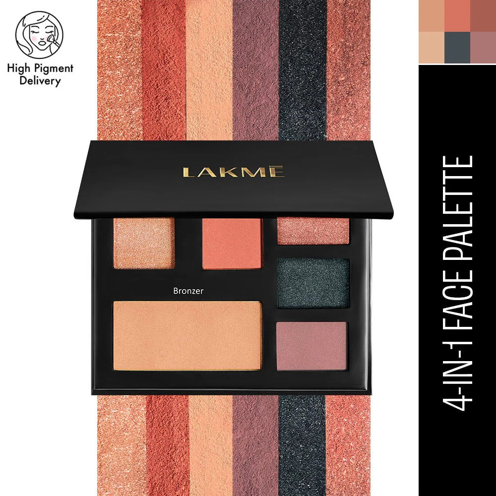 LAKMĒ GLITTERATI FACE PALETTE - Colour: Day Queen