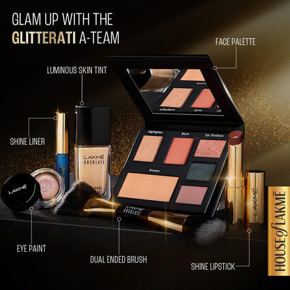 LAKMĒ GLITTERATI FACE PALETTE - Colour: Day Queen