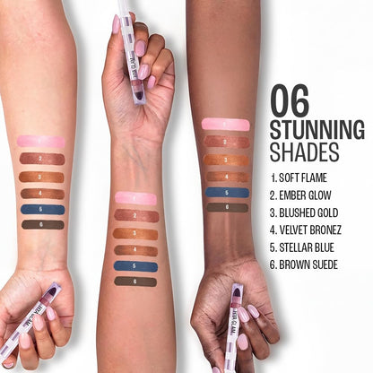 Lakmē 9to5 Hya Glam Liner + Shadow Eye Duo with Hyaluronic acid & Vitamin E - BLUSHED GOLD