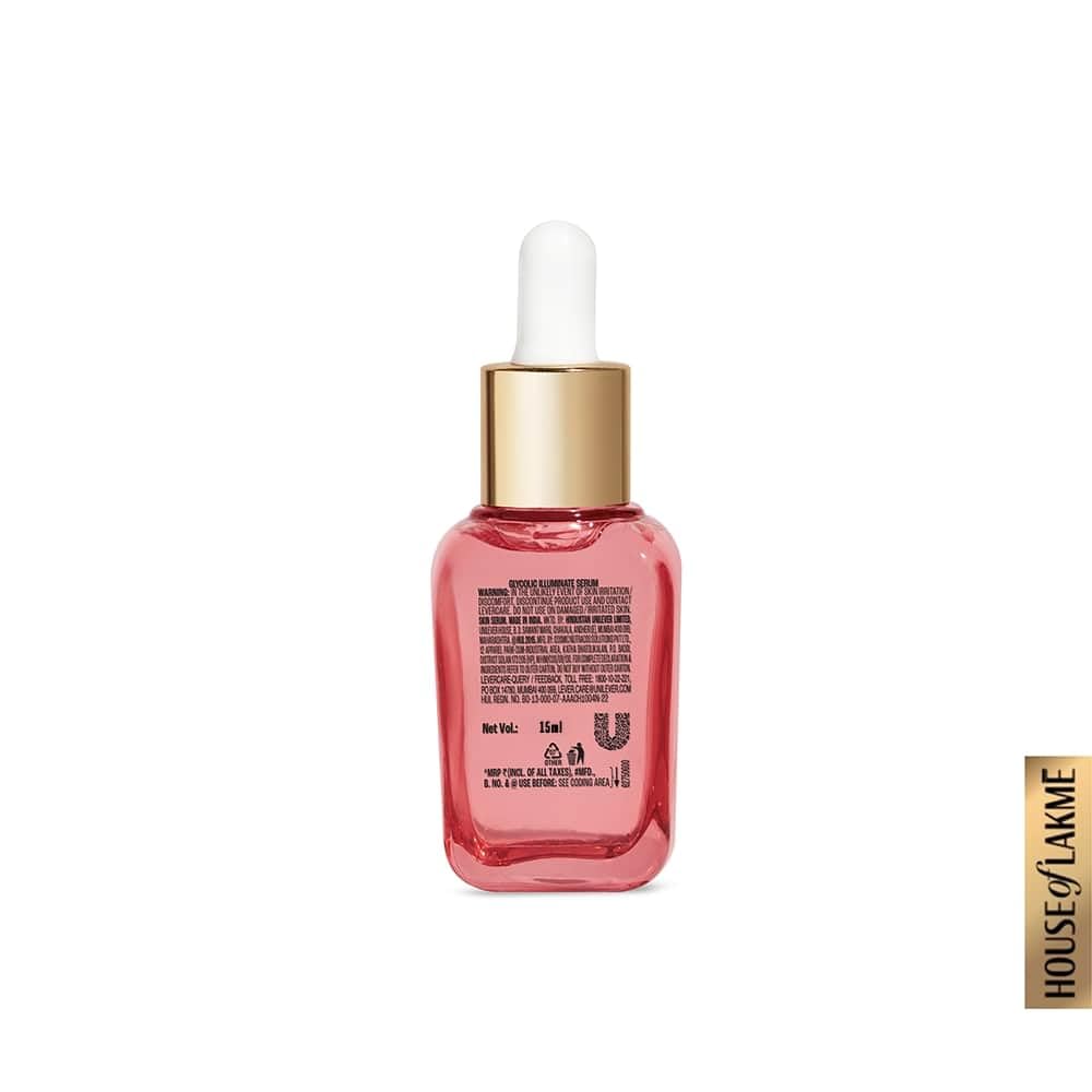 Lakme Glycolic Illuminate Serum with 1% Glycolic Acid Reduces Dullness & Improves Texture, 15ml