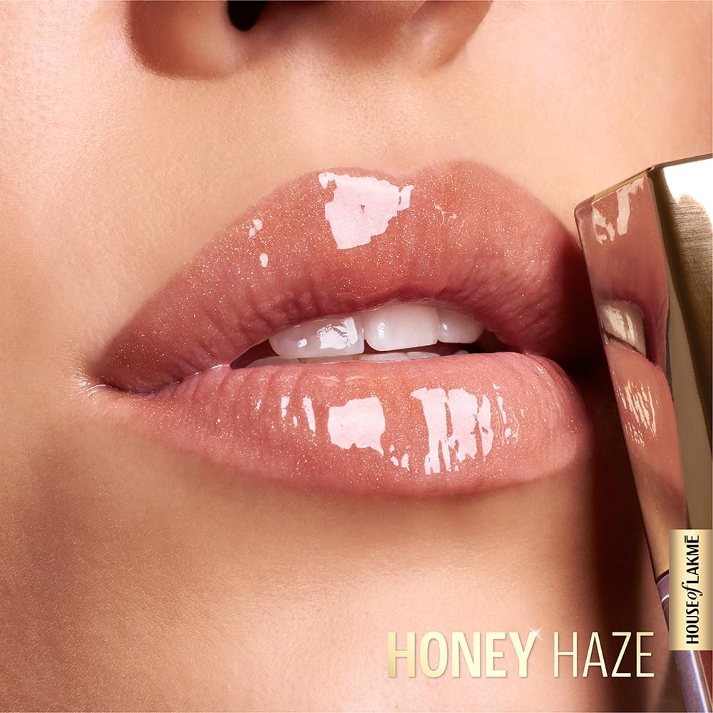 LAKMÉ Glitterati Glossy Lip Glaze 302 Honey Haze 5Ml