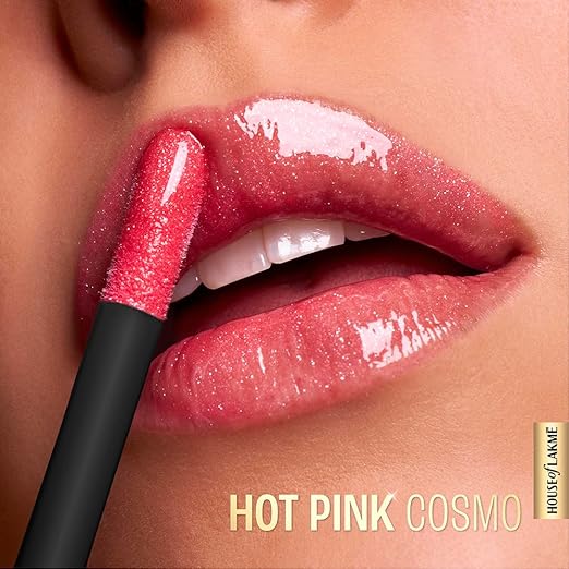 LAKMÉ Glitterati Glossy Lip Glaze Hot Pink Cosmo 5Ml