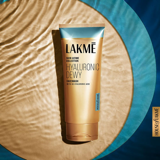 LAKMÉ Hyaluronic Dewy Facewash | Hyadrating 100g Face Cleanser with 4D Hyaluronic Acid | Removes impurities without stripping away moisture.