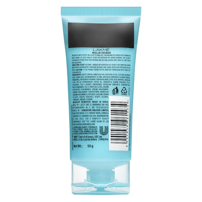 Lakme Micellar Pure Facewash for Deep Pore Cleanse-100g