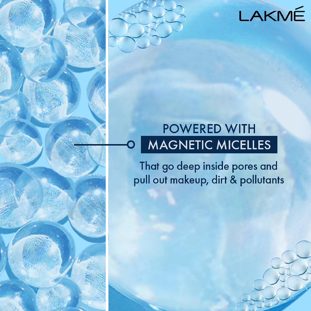 Lakme Micellar Pure Facewash for Deep Pore Cleanse-100g